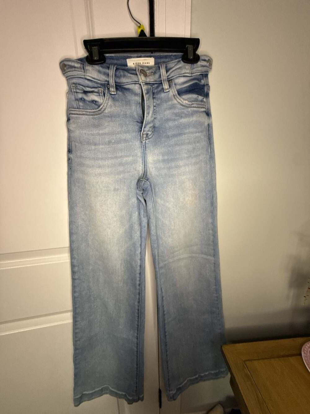 Risen Jeans Light Wash High Rise Straight Leg Jeans Size 0/24